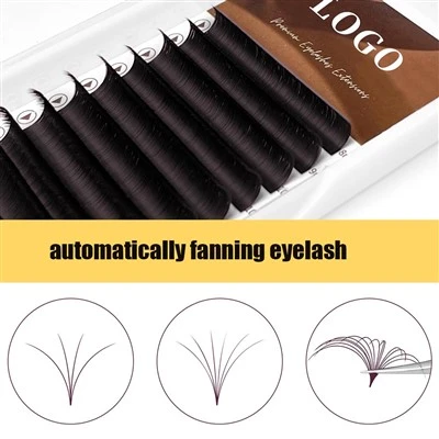 Коричневые ресницы Easy Fan